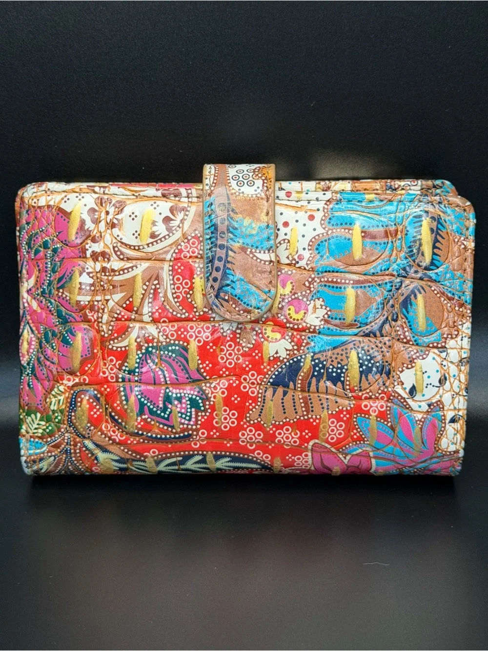 Brahmin Limited Edition Boho‎ 2010’s Marketplace Melbourne Hannah Wallet EUC